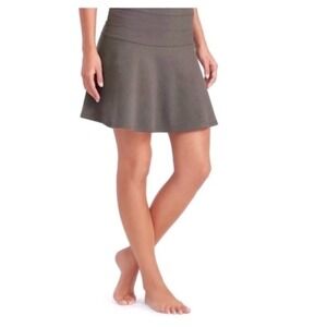 Athleta Skirt Womens 10 Gray Ponte Twill Skyose Athletic‎ Casual Mini Skater